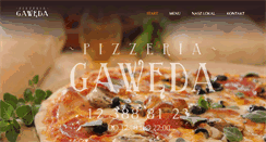 Desktop Screenshot of pizzeriagaweda.com